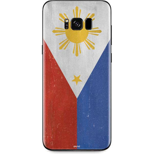 Philippines Flag Distressed Galaxy S8 Skin